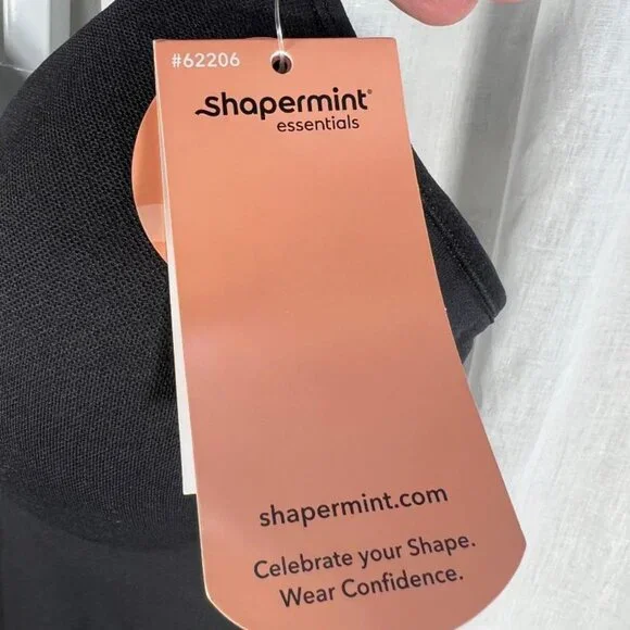 NWT Shapermint Essentials Sweetheart Built-In Bra Shaper Cami in Black - Size XL - Picture 6 of 9